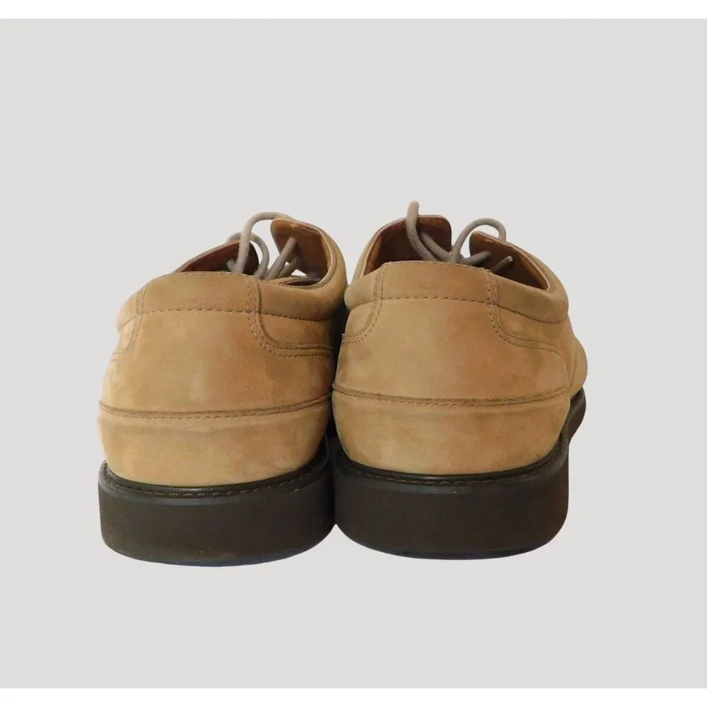 Rockport Suede Oxford Shoes Men’s 9.5M Tan Lace Up Durable Leather